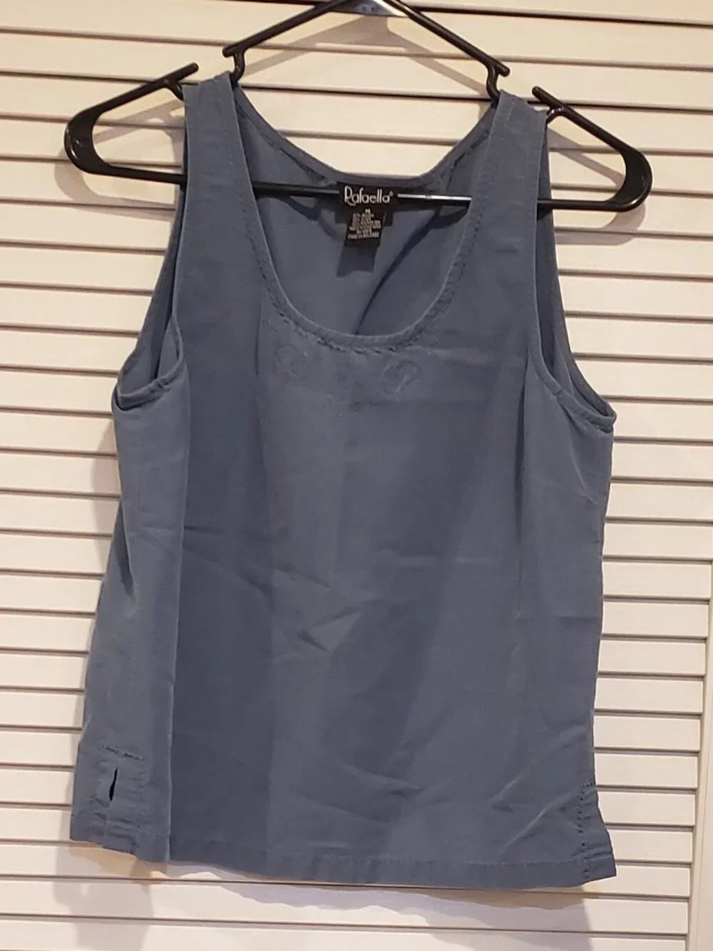 Rafaella Women's Slate Blue 2 piece blouse set size L/M